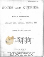 NOTES AND QUERIES TWELFTH SERIES.-VOLUME Ⅰ（1916 PDF版）