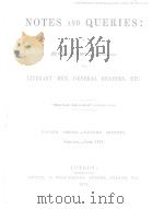 NOTES AND QUERIES FOURTH SERIES.-VOLUME SEVENTH   1871  PDF电子版封面     