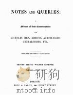 NOTES AND QUERIES SECOND SERIES.-VOLUME SEVENTH   1859  PDF电子版封面     