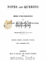 NOTES AND QUERIES SECOND SERIES.-VOLUME FOURTH（1857 PDF版）