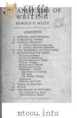AN ANALYSIS OF WRITING     PDF电子版封面    HAROLD P.SCOTT 
