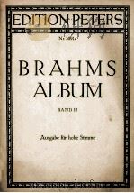 EDITIONPETERS Nr.3691a BRAHMS ALBUM BAND III     PDF电子版封面     