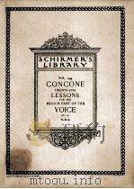 Schirmer‘s Library of Musical Classics   1802  PDF电子版封面    J. CONCONE AND TWENTY-FIVE LES 