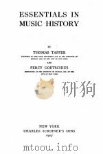 Essentials in music history   1917  PDF电子版封面     