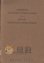 Abridged scientific publications from the kodak rese arch labooatories VOLUME XIV 1930   1931  PDF电子版封面     