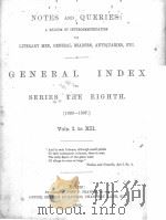 GENERAL INDES TO SERIES THE EIGHTH. (1892-1897.) Vols. I. to XII.   1898  PDF电子版封面     