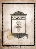 SCHIRMER‘S LIBRARY: Vol. 150 CZERNY LEGATO AND STACCATO FIFTY STUDIES (BUONAMICI) COMPLETE (Nos. 1-5   1895  PDF电子版封面    G. BUONAMICI 