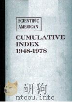 SCIENTIFIC AMERICAN CUMULATIVE INDEX 1948-1978     PDF电子版封面  0894540025   