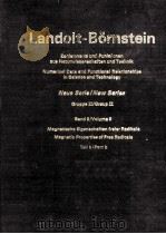 LANDOLT-BORNSTEIN BAND 9 TEIL B     PDF电子版封面  3540081526   