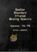 SADTLER STANDARD INFRARED GRATING SPECTRA VOLUME 76-79     PDF电子版封面     
