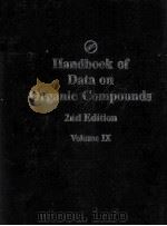 HANDBOOK OF DATA ON ORGANIC COMPOUNDS 2ND EDITION VOLUME 9（ PDF版）