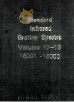 Standard Infrared Grating Spectra Volume 17-18     PDF电子版封面     