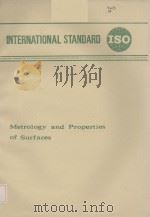 INTERNATIONAL STANDARD ISO Metrology and Properties of Surfaces     PDF电子版封面     