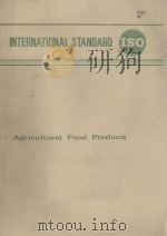 INTERNATIONAL STANDARD ISO Agricultural Food Products     PDF电子版封面     