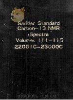 SADTLER STANDARD CARBON-13 NMR SPECTRA VOLUME 111-115     PDF电子版封面     
