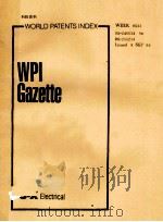 WORLD PATENTS INDEX  WPI GAZETTE     PDF电子版封面     