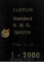 SADTLER Standard N.M.R.Spectra Vols.1-3     PDF电子版封面     
