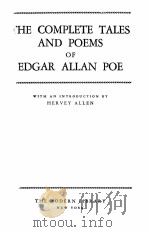THE COMPLETE TALES AND POEMS OF EDGAR ALLAN POE   1938  PDF电子版封面     
