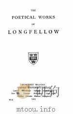 THE POETICAL WORKS OF LONGFELLOW   1925  PDF电子版封面     