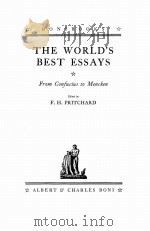 THE WORLD‘S BEST ESSAYS（1936 PDF版）