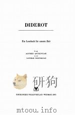 LESEBUCHER FUR UNSERE ZEIT DIDEROT   1953  PDF电子版封面     