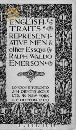English traits Representative men & other essays   1919  PDF电子版封面     