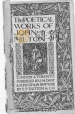 THE POETICAL WORKS OF JOHN MILTON   1925  PDF电子版封面     