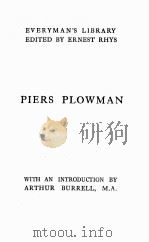 PIERS PLOWMAN   1925  PDF电子版封面    ARTHUR BURRELL 