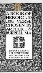 A BOOK OF HEROIC VERSE（1916 PDF版）