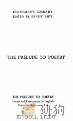 THE PRELUDE TO POETRY（1927 PDF版）