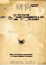 UNITED STATES NUCLEAR REGULATORY COMMISSION STAFF PRACTICE AND PROCEDURE DIGEST  NUREG-0386 Digest N     PDF电子版封面     