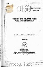 FISSION GAS RELEASE PROM FUEL AT HIGH BURNIJP  NUREG-0413  March 1978     PDF电子版封面     
