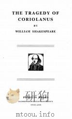 THE TRAGEDY OF CORIOLANUS   1947  PDF电子版封面    WILLIAM SHAKESPEARE 
