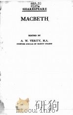 MACBETH     PDF电子版封面    A.W.VERITY 