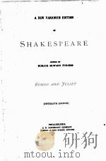 A NEW VARIORUM EDITION OF SHAKESPEARE ROMEO AND JULIET FIFTEENTH EDITION（1913 PDF版）