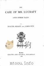 THE CASE OF MR.LUCRAFT AND OTHER TALES LIBRARY EDITION   1888  PDF电子版封面     