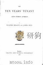 THE YEARS‘ TENANT AND OTHER STORIES LIBRARY EDITION（1888 PDF版）