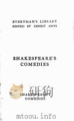 SHAKESPEARE‘S COMEDIES   1924  PDF电子版封面     