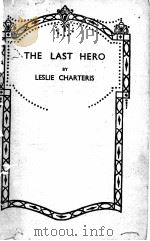 THE LAST HERO   1937  PDF电子版封面     