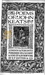 THE POEMS OF KEATS   1922  PDF电子版封面     