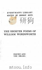 THE SHORTER POEMS OF WILLIAM WORDSWORTH   1923  PDF电子版封面     
