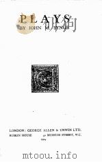 PLAYS   1924  PDF电子版封面    JOHN M. SYNGE 