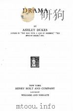 DRAMA   1927  PDF电子版封面    ASHLEY DUKES 