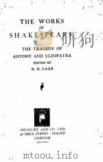 THE WORKS OF SHAKESPEARE THE TRAGEDY OF ANTONY AND CLEOPATRA（1926 PDF版）