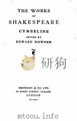 THE WORKS OF SHAKESPEARE CYMBELINE   1918  PDF电子版封面    EDWARD DOWDEN 