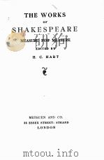 THE WORKS OF SHAKESPEARE MEASURE FOR MEASURE   1905  PDF电子版封面    H. C. HART 