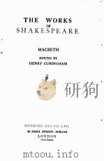 THE WORKS OF SHAKESPEARE MACBETH（1925 PDF版）