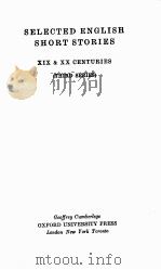 SELECTED ENGLISH SHORT STORIES XIX & XX CENTURIES (THIRD SERIES)（1949 PDF版）