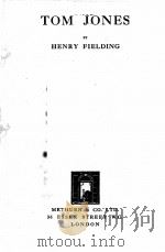 TOM JONES   1927  PDF电子版封面    HENRY FIELDING 