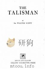 THE TALISMAN   1832  PDF电子版封面    SIR WALTER SCOTT 